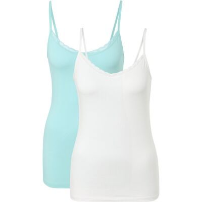 Tchibo - 2 Hemdchen - Damen - Gr. M - weiss Tchibo - 2 Hemdchen - Damen - Gr. M - weiss