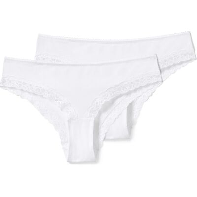 Tchibo - 2 Brazilslips - Damen - Gr. S - weiss Tchibo - 2 Brazilslips - Damen - Gr. S - weiss