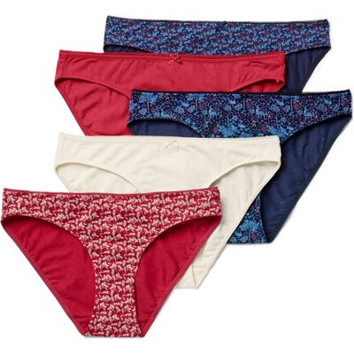 Tchibo - 5 Slips - Damen - Gr. M - dunkelblau Tchibo - 5 Slips - Damen - Gr. M - dunkelblau