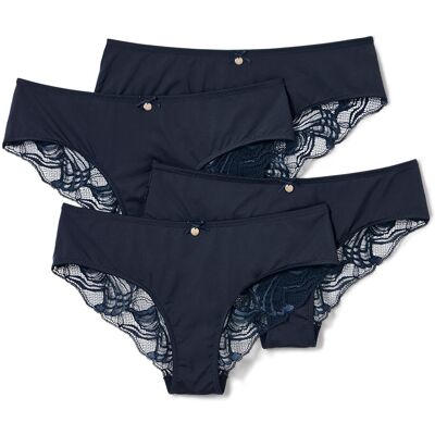 Tchibo - 4 Brazilslips - Damen - Gr. XL - dunkelblau Tchibo - 4 Brazilslips - Damen - Gr. XL - dunkelblau