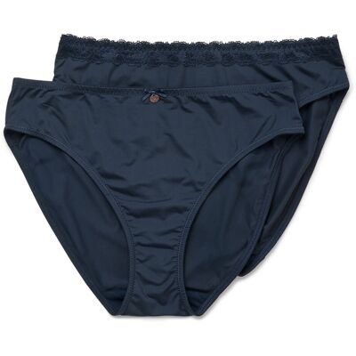 Tchibo - 2 Slips - Damen - Gr. M - dunkelblau Tchibo - 2 Slips - Damen - Gr. M - dunkelblau