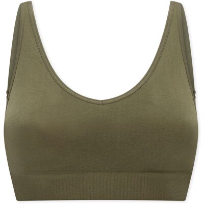Schiesser Soft-BH mit Pads - Damen - Gr. S - khaki Schiesser Soft-BH mit Pads - Damen - Gr. S - khaki