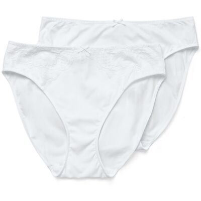 Tchibo - 2 Slips - Damen - Gr. M - weiss Tchibo - 2 Slips - Damen - Gr. M - weiss