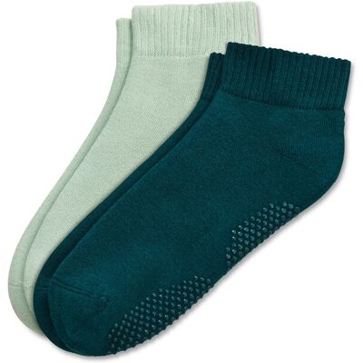 Tchibo - 2 Paar Yogasocken - Damen - Gr. 39-42 - smaragdgrün Tchibo - 2 Paar Yogasocken - Damen - Gr. 39-42 - smaragdgrün