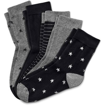 Tchibo - 5 Paar Socken - Damen - Gr. 35-38 - silber Tchibo - 5 Paar Socken - Damen - Gr. 35-38 - silber