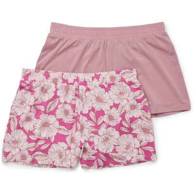 Tchibo - 2 Shorts - Damen - Gr. S - rosa/geblümt Tchibo - 2 Shorts - Damen - Gr. S - rosa/geblümt