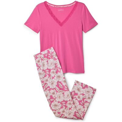 Tchibo - Pyjama-Set - Damen - Gr. S - pink/geblümt Tchibo - Pyjama-Set - Damen - Gr. S - pink/geblümt