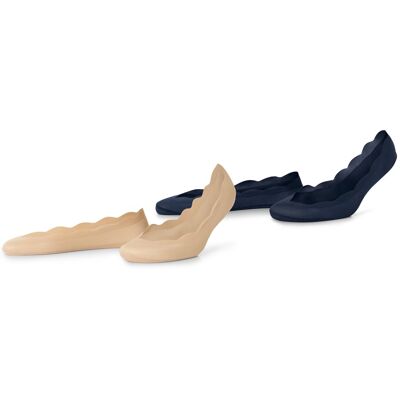 Tchibo - 2 Paar Magic-Cut-Füsslinge - Damen - Gr. 39-42 - dunkelblau Tchibo - 2 Paar Magic-Cut-Füsslinge - Damen - Gr. 39-42 - dunkelblau