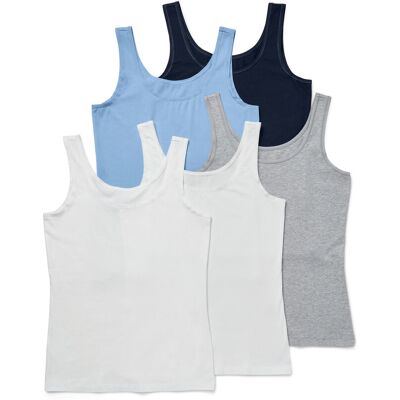Tchibo - 5 Hemdchen - Damen - Gr. M - dunkelblau Tchibo - 5 Hemdchen - Damen - Gr. M - dunkelblau