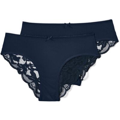 Tchibo - 2 Brazilslips - Damen - Gr. XS - dunkelblau Tchibo - 2 Brazilslips - Damen - Gr. XS - dunkelblau