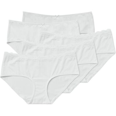 Tchibo - 5 Pantys - Damen - Gr. M - weiss Tchibo - 5 Pantys - Damen - Gr. M - weiss