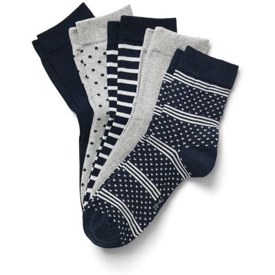 Tchibo - 5 Paar Socken - Damen - Gr. 35-38 - dunkelblau Tchibo - 5 Paar Socken - Damen - Gr. 35-38 - dunkelblau