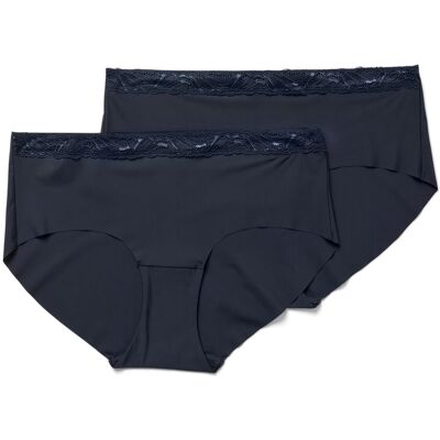 Tchibo - 2 Magic-Cut-Pantys - Damen - Gr. S - dunkelblau Tchibo - 2 Magic-Cut-Pantys - Damen - Gr. S - dunkelblau