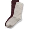 Tchibo - 2 Paar Thermosocken - Bordeaux - Gr.: 35-38 Polyester 1x 35-38 female