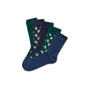 Tchibo - 5 Paar Socken - Dunkelblau - Gr.: 41-43 Baumwolle 1x 41-43 male