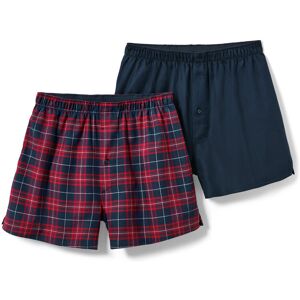 Tchibo - 2 Flanell-Boxershorts - Herren - Gr. M/5 - dunkelblau/kariert Tchibo - 2 Flanell-Boxershorts - Herren - Gr. M/5 - dunkelblau/kariert