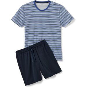 Tchibo - Shorty-Pyjama blau-dunkelblau - Herren - Gr. M - weiß/gestreift Tchibo - Shorty-Pyjama blau-dunkelblau - Herren - Gr. M - weiß/gestreift