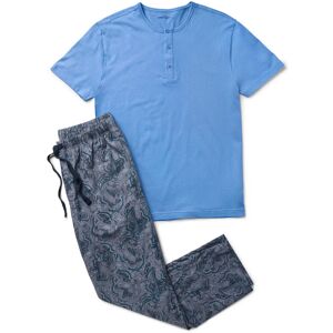 Tchibo - Pyjama-Set mit gewebter Hose - Herren - Gr. XL - dunkelblau/paisley Tchibo - Pyjama-Set mit gewebter Hose - Herren - Gr. XL - dunkelblau/paisley