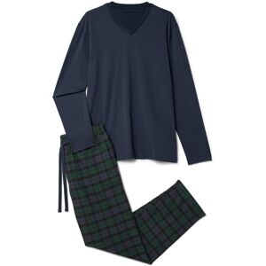 Tchibo - Pyjama-Set mit Flanellhose - Herren - Gr. M - dunkelblau/kariert Tchibo - Pyjama-Set mit Flanellhose - Herren - Gr. M - dunkelblau/kariert