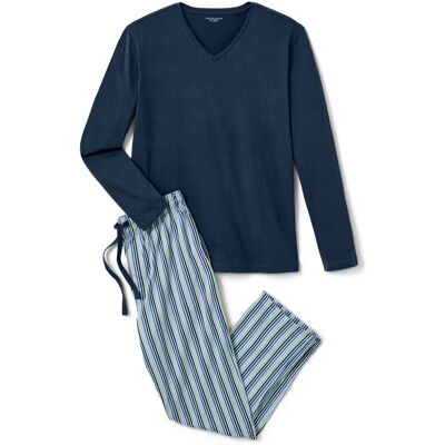 Tchibo - Pyjama - Herren - Gr. XL - dunkelblau/gestreift Tchibo - Pyjama - Herren - Gr. XL - dunkelblau/gestreift