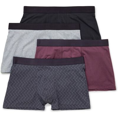 Tchibo - 4 Slipboxer - Herren - Gr. M/5 - anthrazit/print Tchibo - 4 Slipboxer - Herren - Gr. M/5 - anthrazit/print