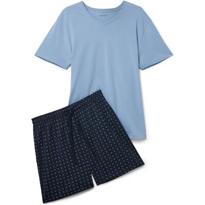 Tchibo - Shorty-Pyjama-Set - Herren - Gr. L - dunkelblau/paisley Tchibo - Shorty-Pyjama-Set - Herren - Gr. L - dunkelblau/paisley