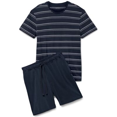 Tchibo - Shorty-Pyjama - Herren - Gr. S - grau/gestreift Tchibo - Shorty-Pyjama - Herren - Gr. S - grau/gestreift