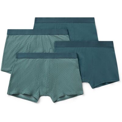 Tchibo - 4 Slipboxer - Herren - Gr. L/6 - petrol/print Tchibo - 4 Slipboxer - Herren - Gr. L/6 - petrol/print