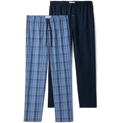 Tchibo - 2 Pyjamahosen - Herren - Gr. XXL - dunkelblau/kariert Tchibo - 2 Pyjamahosen - Herren - Gr. XXL - dunkelblau/kariert