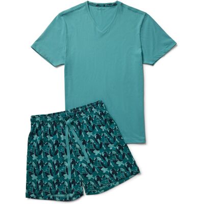 Tchibo - Shorty-Pyjama-Set - Herren - Gr. M - dunkelblau/print Tchibo - Shorty-Pyjama-Set - Herren - Gr. M - dunkelblau/print