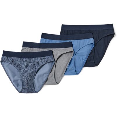 Tchibo - 4 Slips - Herren - Gr. M/5 - dunkelblau/paisley Tchibo - 4 Slips - Herren - Gr. M/5 - dunkelblau/paisley
