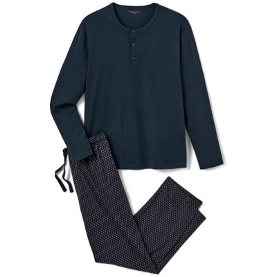 Tchibo - Pyjama mit Modal - Herren - Gr. XXL - dunkelblau/print Tchibo - Pyjama mit Modal - Herren - Gr. XXL - dunkelblau/print