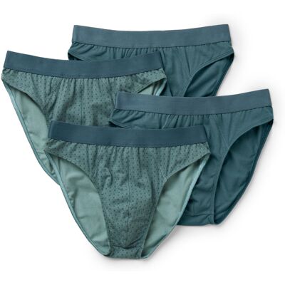 Tchibo - 4 Slips - Herren - Gr. Xxl/8 - petrol/print Tchibo - 4 Slips - Herren - Gr. Xxl/8 - petrol/print