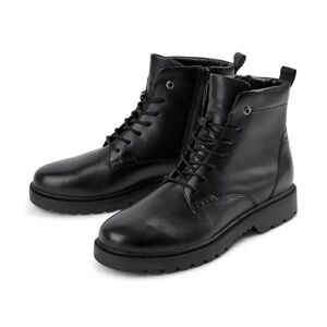 Tchibo - Leder-Boots - Schwarz - Gr.: 42 Polyester  42 male