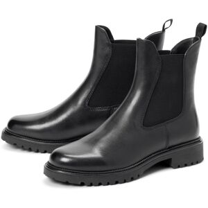 Tchibo - Gefütterte Leder-Boots - Damen - Gr. 37 - schwarz Tchibo - Gefütterte Leder-Boots - Damen - Gr. 37 - schwarz
