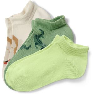 Tchibo - 3 Paar Kinder-Sneakersocken - Jungen - Gr. 31-34 - grün/jacquard Tchibo - 3 Paar Kinder-Sneakersocken - Jungen - Gr. 31-34 - grün/jacquard