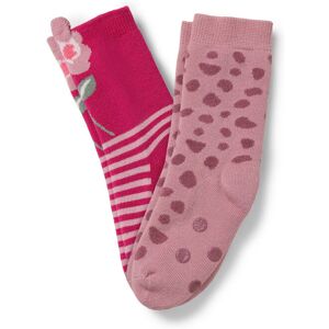 Tchibo - 2 Paar Kinder-Antirutsch-Socken - Jungen - Gr. 31-34 - dunkelrosa/jacquard Tchibo - 2 Paar Kinder-Antirutsch-Socken - Jungen - Gr. 31-34 - dunkelrosa/jacquard