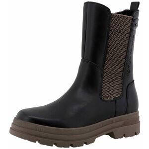 Tom Tailor Stiefelette mit farbiger Sohle - Damen - Gr. 40 - schwarz Tom Tailor Stiefelette mit farbiger Sohle - Damen - Gr. 40 - schwarz