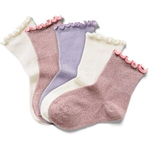 Tchibo - 5 Paar Kinder-Socken mit Rüschen - Baby - Gr. 23-26 - creme Tchibo - 5 Paar Kinder-Socken mit Rüschen - Baby - Gr. 23-26 - creme