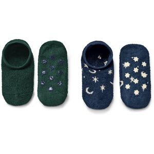 Tchibo - 2 Paar Hausschuhslippersocken - Jungen - Gr. 35-38 - weiß/jacquard Tchibo - 2 Paar Hausschuhslippersocken - Jungen - Gr. 35-38 - weiß/jacquard