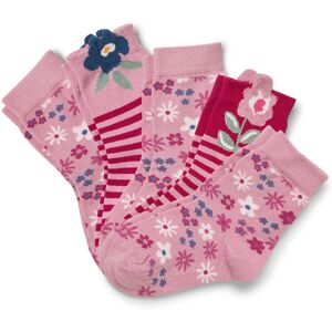 Tchibo - 5 Paar Kinder-Socken - Gr. 31-34 - dunkelrosa/jacquard Tchibo - 5 Paar Kinder-Socken - Gr. 31-34 - dunkelrosa/jacquard
