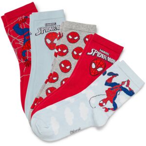 Tchibo - 5 Paar Kinder-Socken »Spider-Man« - Baby - Gr. 23-26 - hellblau/jacquard Tchibo - 5 Paar Kinder-Socken »Spider-Man« - Baby - Gr. 23-26 - hellblau/jacquard