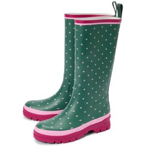 Tchibo - Gepunktete Regenstiefel - Damen - Gr. 37 - dunkelgrün/gepunktet Tchibo - Gepunktete Regenstiefel - Damen - Gr. 37 - dunkelgrün/gepunktet