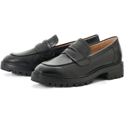 Tchibo - Leder-Loafer - Damen - Gr. 39 - schwarz Tchibo - Leder-Loafer - Damen - Gr. 39 - schwarz