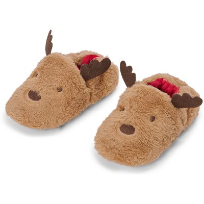 Tchibo - Kinder-Hausschuh »Elch« - Jungen - Gr. 24-25 - beige Tchibo - Kinder-Hausschuh »Elch« - Jungen - Gr. 24-25 - beige