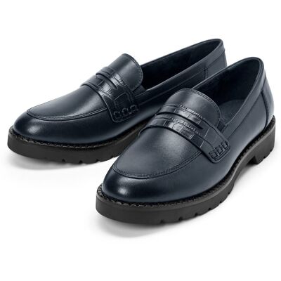 Tchibo - Leder-Loafer - Damen - Gr. 39 - dunkelblau Tchibo - Leder-Loafer - Damen - Gr. 39 - dunkelblau