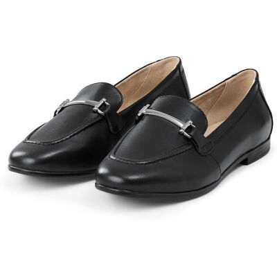 Tchibo - Leder-Loafer - Damen - Gr. 37 - silber Tchibo - Leder-Loafer - Damen - Gr. 37 - silber