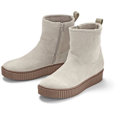 Tchibo - Veloursleder-Boots - Damen - Gr. 37 - taupe Tchibo - Veloursleder-Boots - Damen - Gr. 37 - taupe