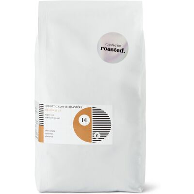 Hermetic x roasted. - Co-Roast #1 Espresso - 1 kg Ganze Bohne Hermetic x roasted. - Co-Roast #1 Espresso - 1 kg Ganze Bohne