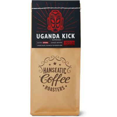 Hanseatic - Uganda Kick Espresso - 250 g Ganze Bohne - Intensität: 6/6 Hanseatic - Uganda Kick Espresso - 250 g Ganze Bohne - Intensität: 6/6